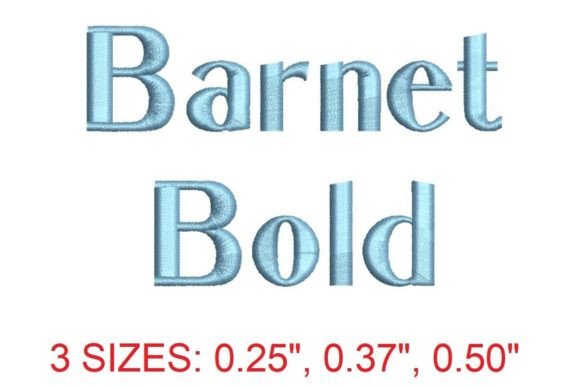 Barnet Bold Embroidery Font