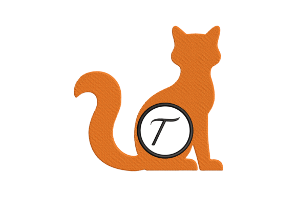 Cat Letter T: A Playful, Seasonal Embroidery Staple
