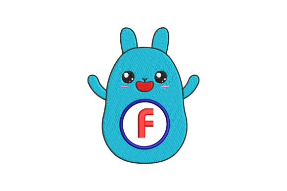 Cute Rabbit Letter F: A Charming Embroidery Design Review