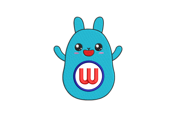 Cute Rabbit Letter W Review