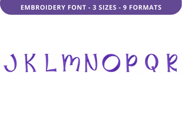 Flat Alfredo Font Uppercase J to R