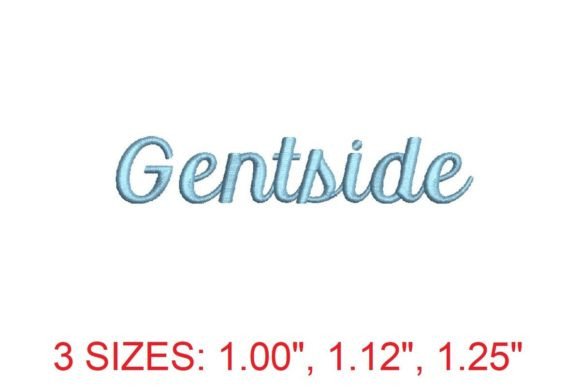 Gentside Embroidery Font: Bold, Refined & Gift-Ready