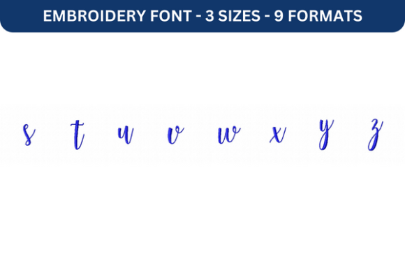 Melany Script Font Lower S to Z