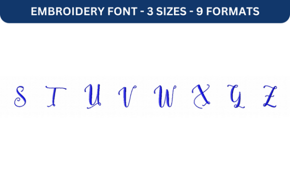 Melany Script Font Upper S to Z