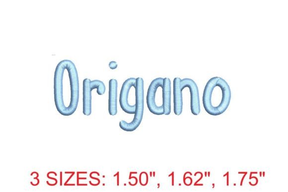 Origano Embroidery Font: Elegant Seasonal Stitching