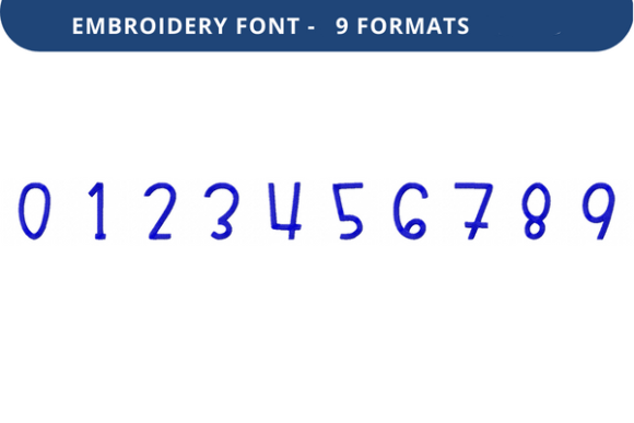Play Pen Font 0 to 9: Sweet, Stitch-Ready Numerals for Meaningful Gifts