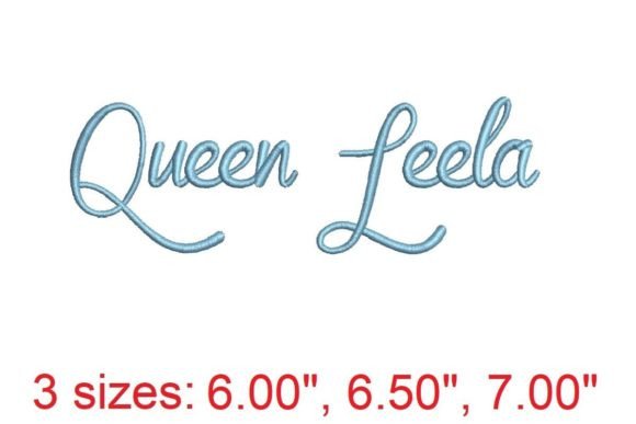 Queen Leela Embroidery Font