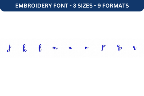 Secret Garden Font Lower J to R