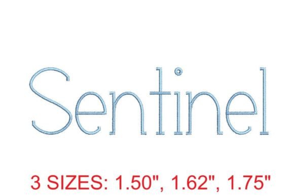 Sentinel Font: A Smart Back-to-School Embroidery Choice