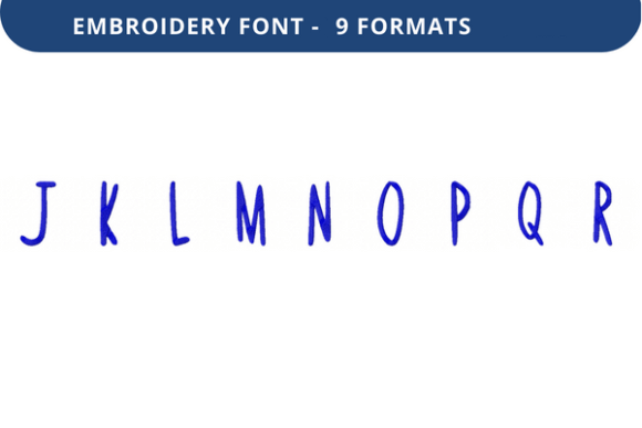 Short Quiz Font J to R: A Holiday-Ready Embroidery Font