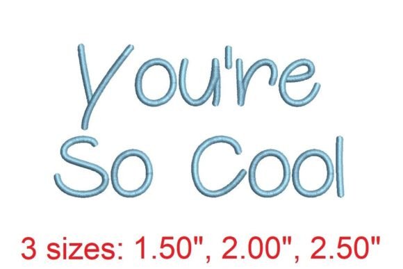 You’re So Cool